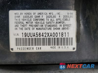 Zdjęcie 12 z 12 samochodu: 1999 ACURA 3.2TL VIN:19UUA5642XA001811 - miniatura