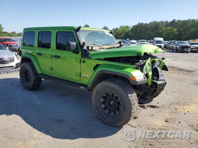 Czwarte zdjęcie samochodu z boku: 2018 JEEP WRANGLER UNLIMITED SAHARA VIN:1C4HJXEG3JW321642 - miniatura