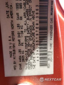 Zdjęcie 13 z 13 samochodu: 2007 MITSUBISHI ECLIPSE SPYDER GT VIN:4A3AL35T97E013663 - miniatura