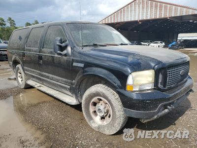 Czwarte zdjęcie samochodu z boku: 2003 FORD EXCURSION LIMITED VIN:1FMNU42L63EC23879 - miniatura