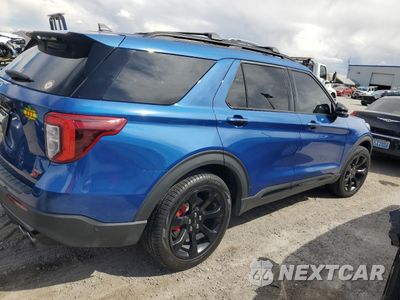 Trzecie zdjęcie samochodu z tyłu: 2021 FORD EXPLORER ST VIN:1FM5K8GC1MGB32918 - miniatura