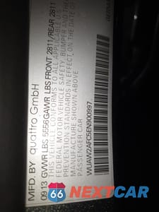 Zdjęcie 12 z 12 samochodu: 2014 AUDI RS7 VIN:WUAW2AFC5EN900997 - miniatura