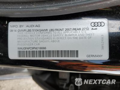 Zdjęcie 14 z 14 samochodu: 2015 AUDI A6 PREMIUM PLUS VIN:WAUGFAFC9FN018686 - miniatura