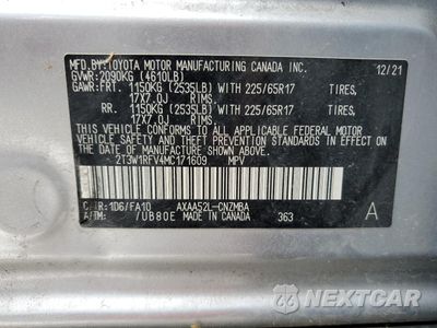 Zdjęcie 13 z 15 samochodu: 2021 TOYOTA RAV4 XLE VIN:2T3W1RFV4MC171609 - miniatura