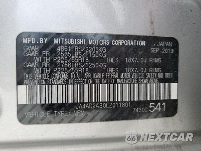 Zdjęcie 14 z 14 samochodu: 2020 MITSUBISHI OUTLANDER ES VIN:JA4AD2A30LZ011801 - miniatura