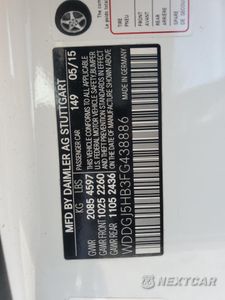 Zdjęcie 12 z 12 samochodu: 2015 MERCEDES-BENZ C 350 VIN:WDDGJ5HB3FG438886 - miniatura