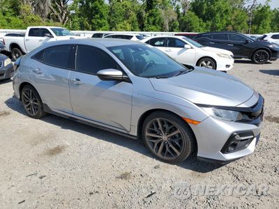 Czwarte zdjęcie samochodu z boku: 2021 HONDA CIVIC SPORT VIN:SHHFK7H4XMU200281 - miniatura