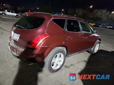 Trzecie zdjęcie samochodu z tyłu: 2005 NISSAN MURANO SL VIN:JN8AZ08T75W321468 - miniatura