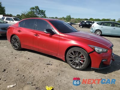 Czwarte zdjęcie samochodu z boku: 2022 INFINITI Q50 RED SPORT 400 VIN:JN1FV7DR9NM390032 - miniatura