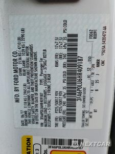 Zdjęcie 12 z 13 samochodu: 2017 FORD FUSION SE HYBRID VIN:3FA6P0LU6HR409187 - miniatura