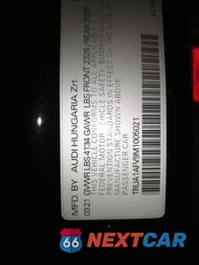 Zdjęcie 12 z 12 samochodu: 2021 AUDI TTS VIN:TRUA1AFV9M1005021 - miniatura