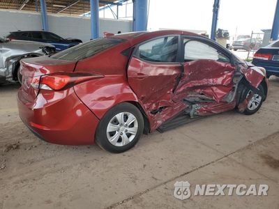 Trzecie zdjęcie samochodu z tyłu: 2016 HYUNDAI ELANTRA SE VIN:5NPDH4AE0GH727535 - miniatura