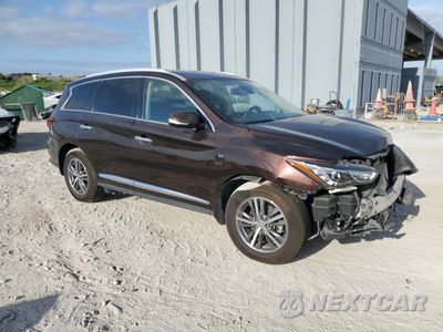 Czwarte zdjęcie samochodu z boku: 2019 INFINITI QX60 LUXE VIN:5N1DL0MN5KC565811 - miniatura