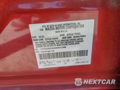 Zdjęcie 12 z 14 samochodu: 2010 MAZDA 6 I VIN:1YVHZ8CH0A5M41599 - miniatura