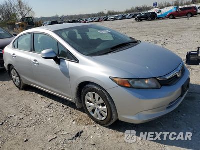Czwarte zdjęcie samochodu z boku: 2012 HONDA CIVIC LX VIN:19XFB2F53CE005904 - miniatura