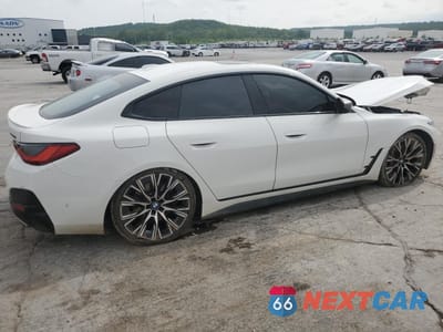 Trzecie zdjęcie samochodu z tyłu: 2022 BMW M440XI GRAN COUPE VIN:WBA13AW06NFN16633 - miniatura