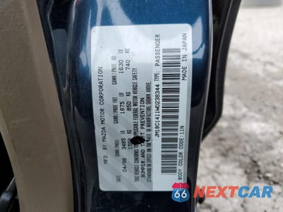 Zdjęcie 14 z 14 samochodu: 1998 MAZDA PROTEGE DX VIN:JM1BC1411W0238344 - miniatura