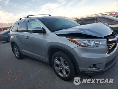 Czwarte zdjęcie samochodu z boku: 2015 TOYOTA HIGHLANDER VIN:5TDDKRFH9F5203391 - miniatura