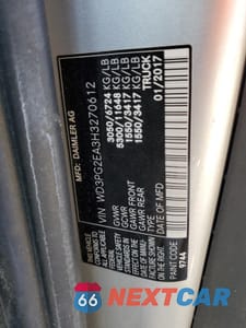 Zdjęcie 14 z 15 samochodu: 2017 MERCEDES-BENZ METRIS VIN:WD3PG2EA3H3270612 - miniatura