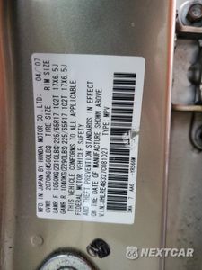 Zdjęcie 13 z 13 samochodu: 2007 HONDA CR-V LX VIN:JHLRE48327C081027 - miniatura