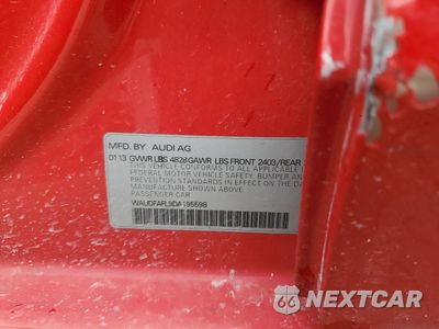 Zdjęcie 14 z 14 samochodu: 2013 AUDI A4 PREMIUM VIN:WAUDFAFL9DA195598 - miniatura