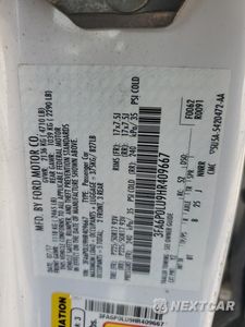 Zdjęcie 12 z 13 samochodu: 2017 FORD FUSION SE HYBRID VIN:3FA6P0LU9HR409667 - miniatura