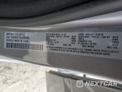 Zdjęcie 14 z 15 samochodu: 2020 RAM 1500 BIG HORN/LONE STAR VIN:1C6RREFT9LN405560 - miniatura