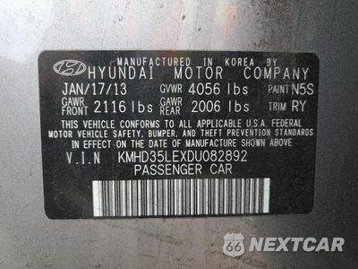 Zdjęcie 12 z 12 samochodu: 2013 HYUNDAI ELANTRA GT VIN:KMHD35LEXDU082892 - miniatura
