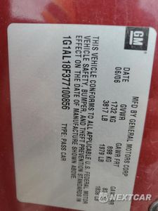 Zdjęcie 12 z 14 samochodu: 2007 CHEVROLET COBALT LT VIN:1G1AL18F377100856 - miniatura