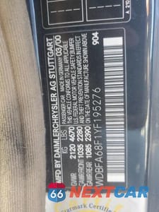 Zdjęcie 13 z 13 samochodu: 2000 MERCEDES-BENZ SL 500 VIN:WDBFA68F1YF195276 - miniatura