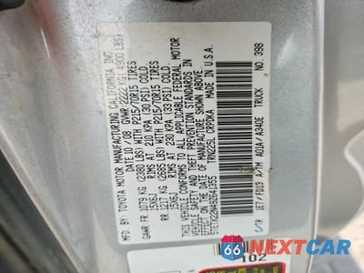 Zdjęcie 12 z 12 samochodu: 2009 TOYOTA TACOMA ACCESS CAB VIN:5TETX22N49Z641355 - miniatura