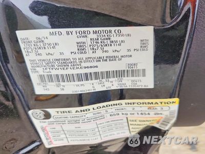Zdjęcie 12 z 12 samochodu: 2014 FORD F150 SUPERCREW VIN:1FTFW1EF1EKE96806 - miniatura