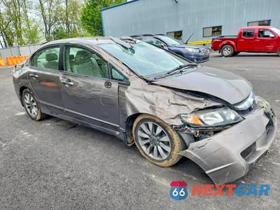 Czwarte zdjęcie samochodu z boku: 2009 HONDA CIVIC EX VIN:1HGFA16849L006083 - miniatura