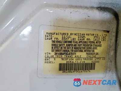 Zdjęcie 13 z 13 samochodu: 2012 NISSAN SENTRA 2.0 VIN:3N1AB6AP3CL675171 - miniatura