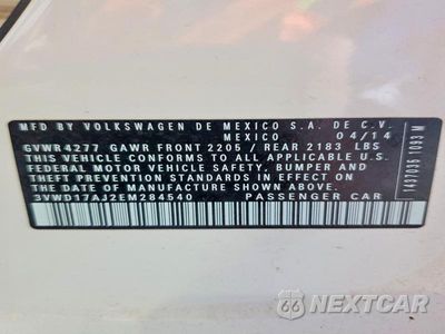 Zdjęcie 12 z 12 samochodu: 2014 VOLKSWAGEN JETTA SE VIN:3VWD17AJ2EM284540 - miniatura
