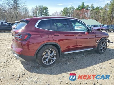 Trzecie zdjęcie samochodu z tyłu: 2024 BMW X3 XDRIVE30I VIN:5UX53DP07R9W62143 - miniatura