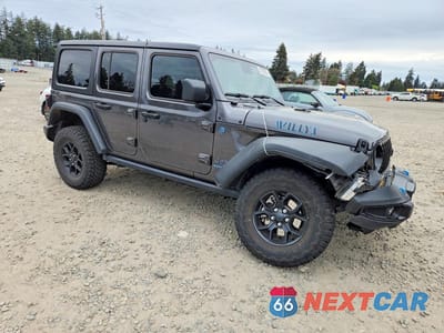 Czwarte zdjęcie samochodu z boku: 2024 JEEP WRANGLER 4XE VIN:1C4RJXN67RW121662 - miniatura