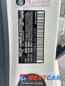 Zdjęcie 10 z 10 samochodu: 2020 MERCEDES-BENZ AMG GT 53 VIN:WDD7X6BB3LA015334 - miniatura