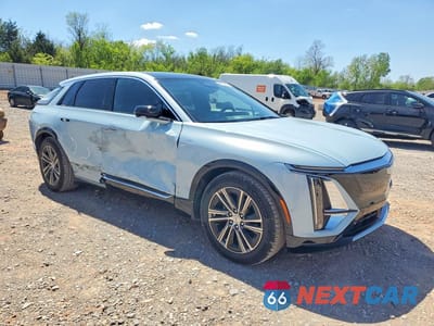 Czwarte zdjęcie samochodu z boku: 2024 CADILLAC LYRIQ LUXURY VIN:1GYKPPRK7RZ108524 - miniatura