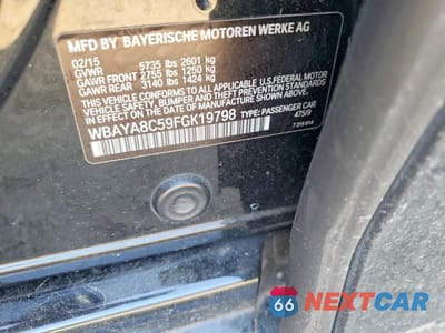 Zdjęcie 12 z 12 samochodu: 2015 BMW 750 I VIN:WBAYA8C59FGK19798 - miniatura
