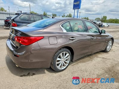 Trzecie zdjęcie samochodu z tyłu: 2017 INFINITI Q50 3.0T SIGNATURE EDITION VIN:JN1EV7AR1HM841443 - miniatura