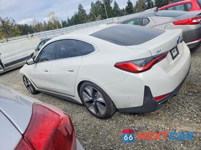 Drugie zdjęcie samochodu z przodu: 2024 BMW I4 XDRIVE 40 VIN:WBY83FB04RFS40588 - miniatura