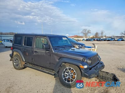 Czwarte zdjęcie samochodu z boku: 2024 JEEP WRANGLER SPORT VIN:1C4PJXDN8RW306917 - miniatura