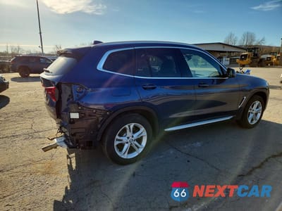 Trzecie zdjęcie samochodu z tyłu: 2019 BMW X3 XDRIVE30I VIN:5UXTR9C51KLE11800 - miniatura