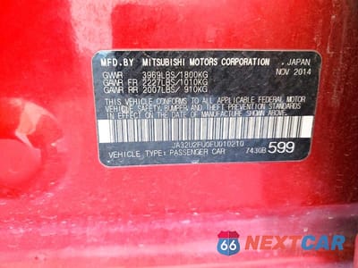 Zdjęcie 13 z 13 samochodu: 2015 MITSUBISHI LANCER ES VIN:JA32U2FU0FU010210 - miniatura