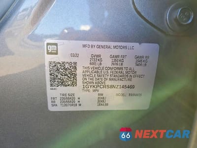 Zdjęcie 14 z 14 samochodu: 2022 CADILLAC XT6 PREMIUM LUXURY VIN:1GYKPCRS8NZ145469 - miniatura