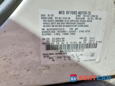 Zdjęcie 13 z 13 samochodu: 2020 FORD ECOSPORT SE VIN:MAJ3S2GE9LC352152 - miniatura