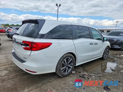 Trzecie zdjęcie samochodu z tyłu: 2023 HONDA ODYSSEY TOURING VIN:5FNRL6H87PB038008 - miniatura