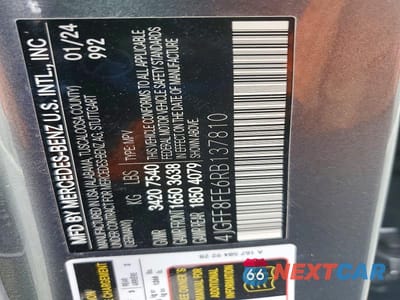 Zdjęcie 14 z 14 samochodu: 2024 MERCEDES-BENZ GLS 580 4MATIC VIN:4JGFF8FE6RB137810 - miniatura