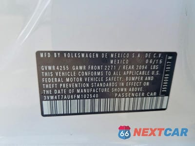 Zdjęcie 13 z 13 samochodu: 2015 VOLKSWAGEN GTI VIN:3VW4T7AU6FM102540 - miniatura